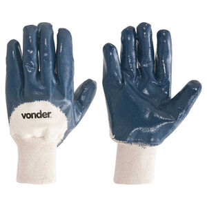 Luva de Malha com Borracha Nitrílica Tamanho 10 Azul MNV0001 Vonder Luva de Malha com Borracha Nitrílica Tamanho 10 Azul MNV0001 Vonder