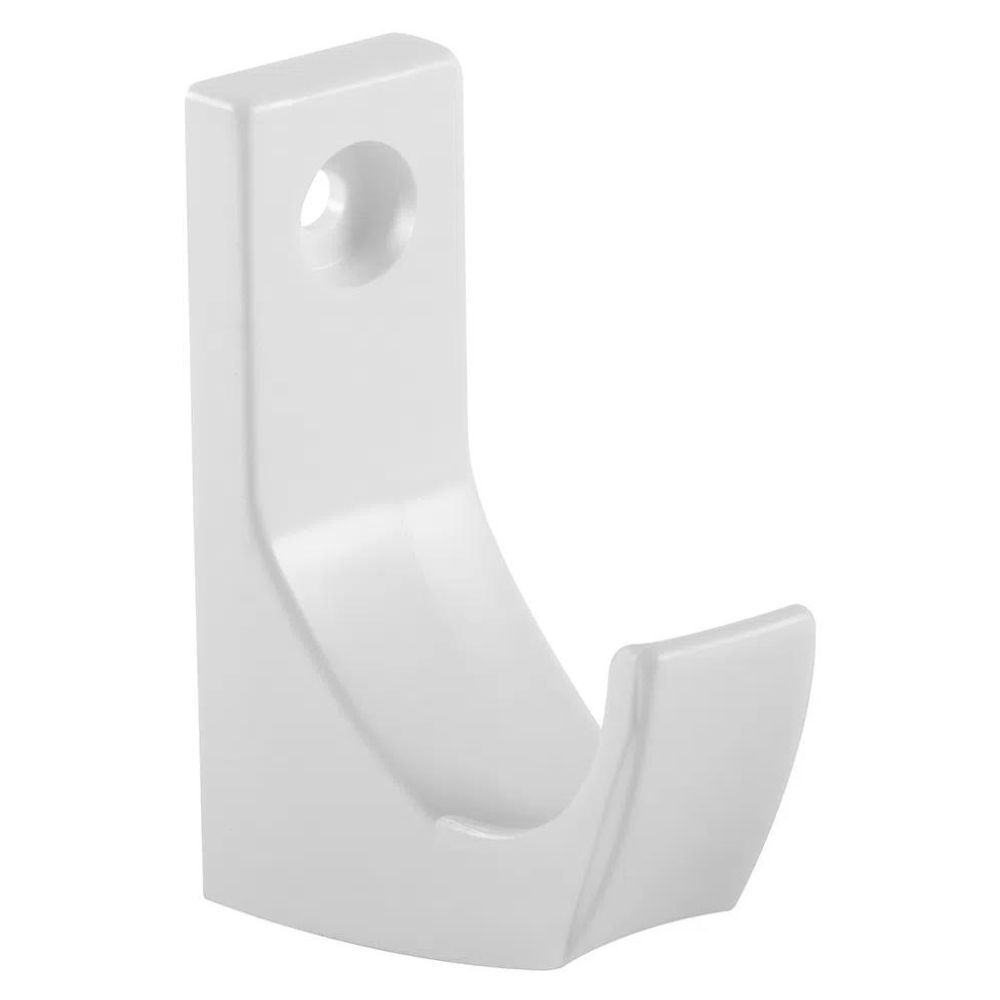 Cabide Plástico de Sobrepor 2x5x7cm Branca Astra