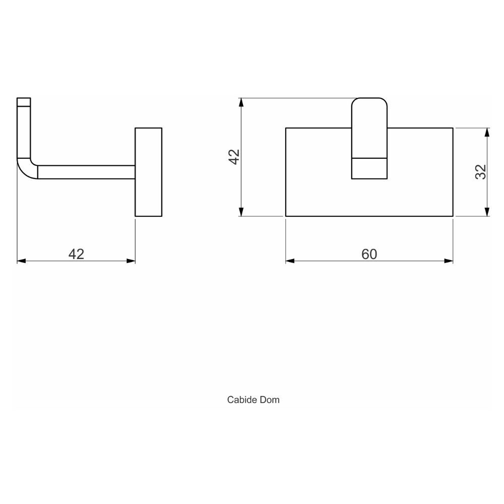 Cabide Fosco Color Dom Dourado Perflex