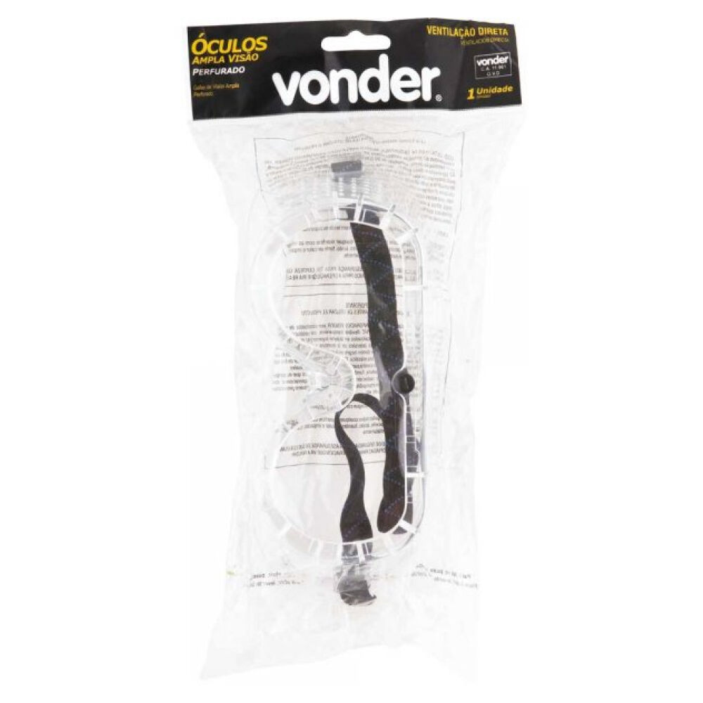 Óculos de Proteção Ampla Visão Perfurado Vonder