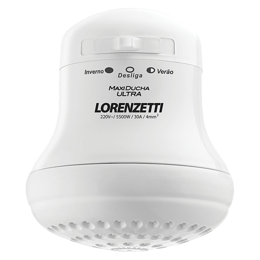 Chuveiro Lorenzetti Maxi Banho Elétrico 5500W 220V Branco