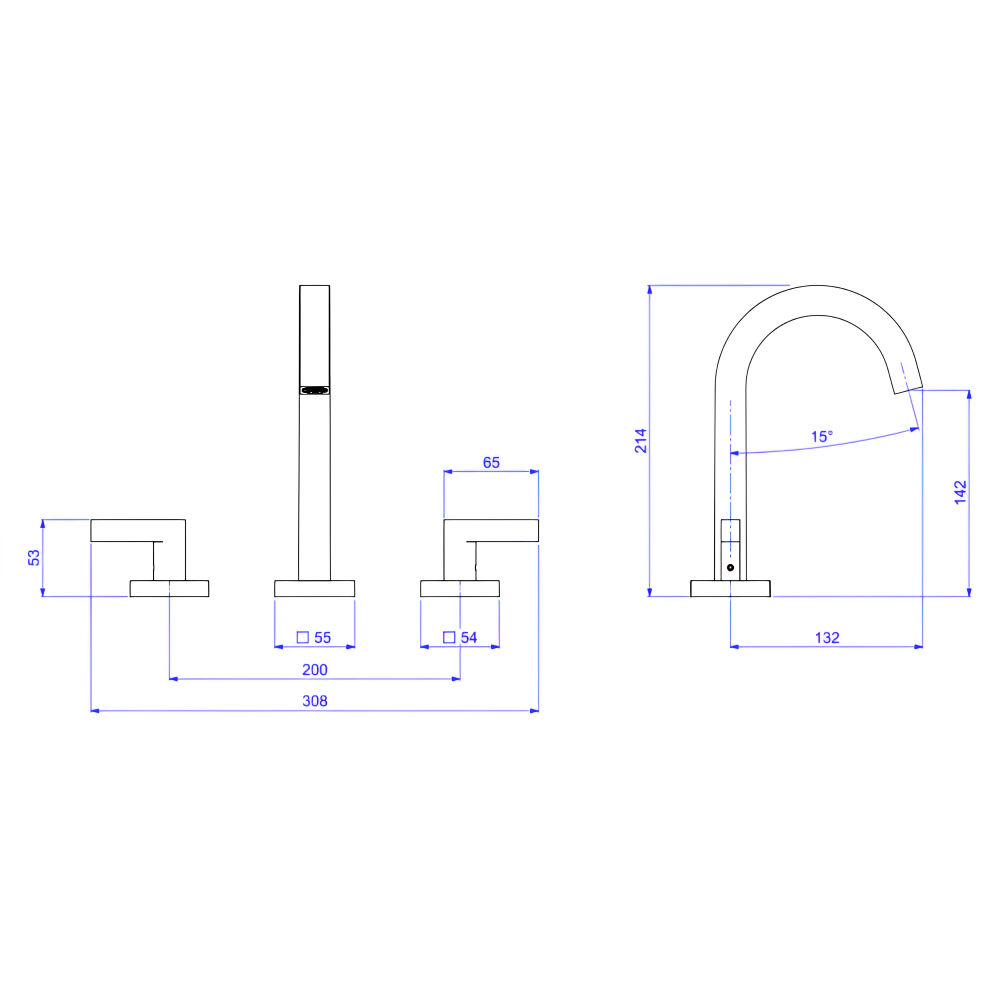 Misturador de Mesa Bica Alta para Lavatório Soul Cromado Deca