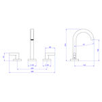 Misturador de Mesa Bica Alta para Lavatório Soul Cromado Deca