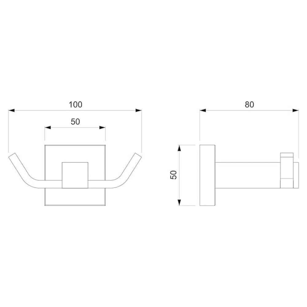 Cabide Duplo Neo Cromado Incepa