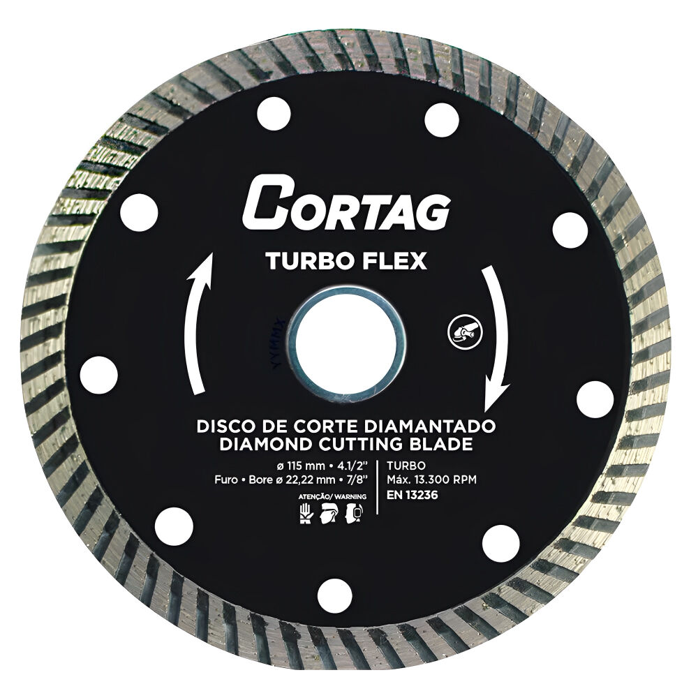 Disco de Corte Diamantado Turbo Flex 115mm Cortag