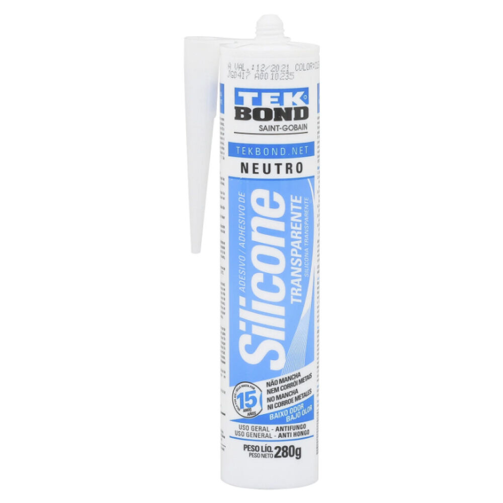Adesivo de Silicone Neutro 280g Branco Tekbond