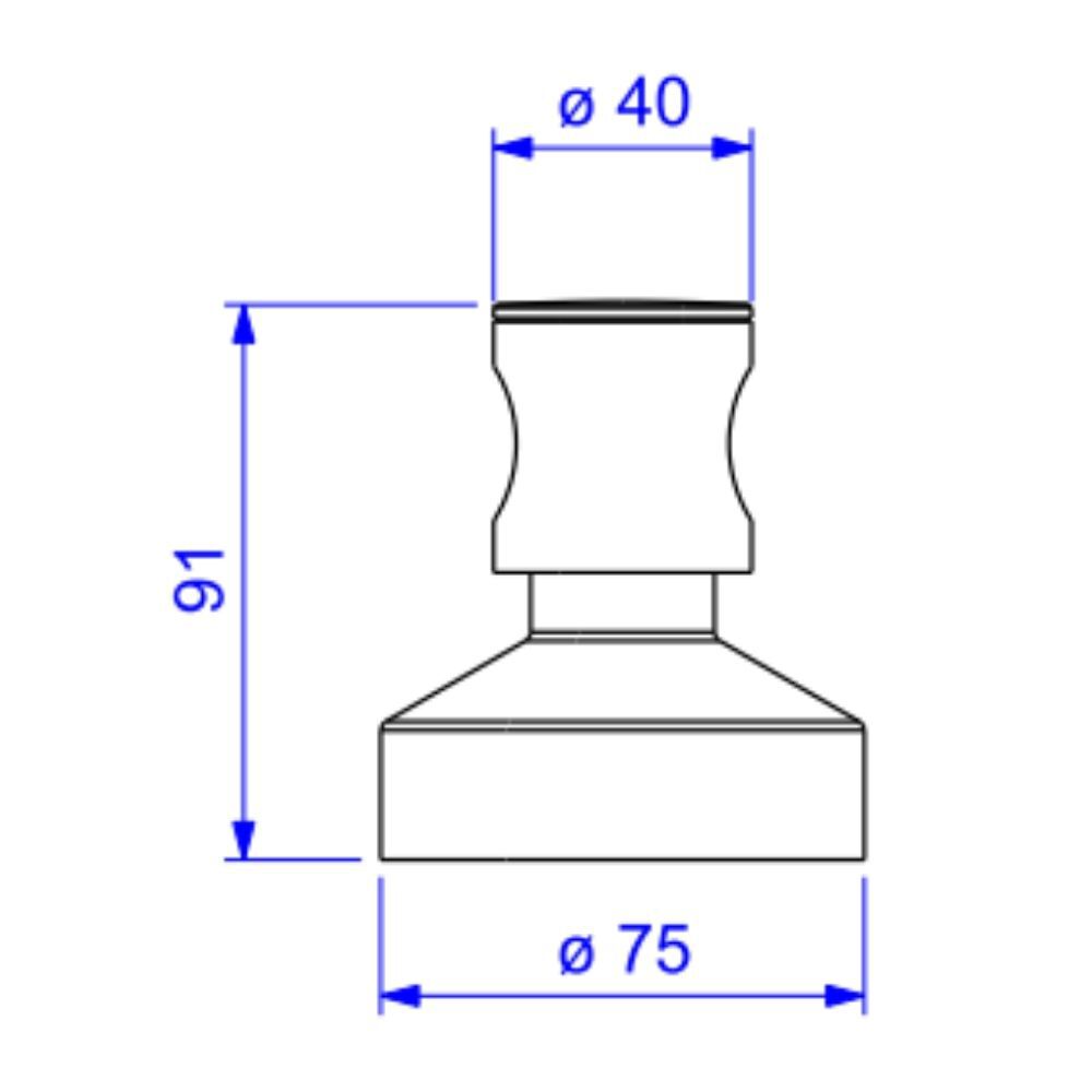 Acabamento para Registro de Gaveta 4900.C35.GD de 1 1/4" e 1 1/2" Deca