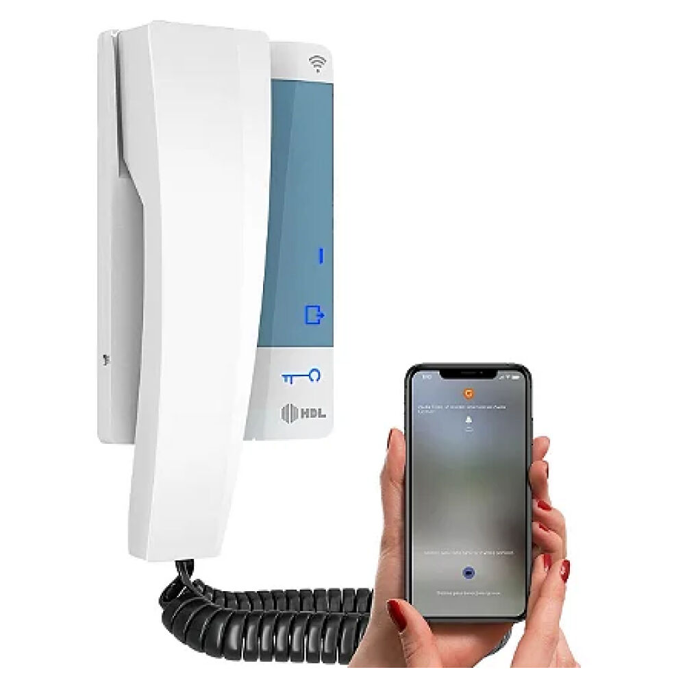 Interfone Monofone com Wifi Connect App Branco HDL