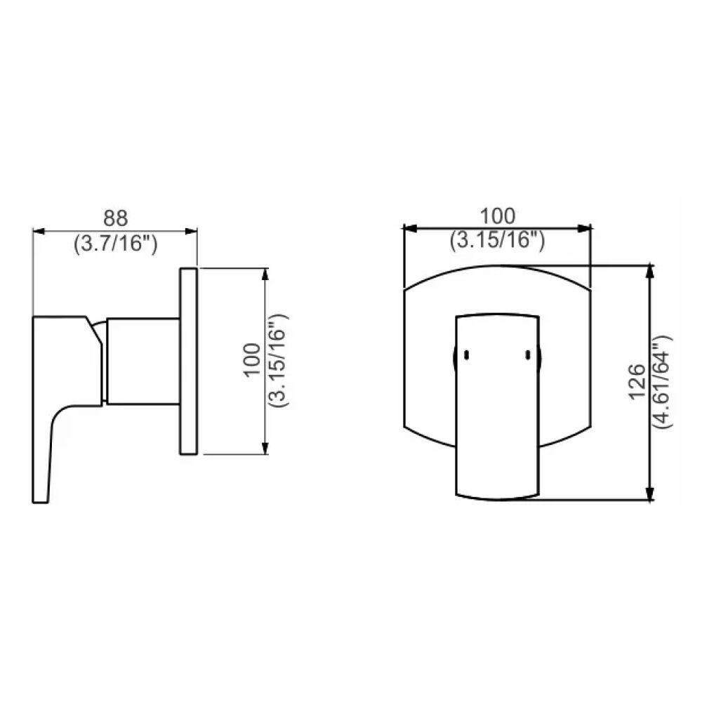 Misturador Monocomando para Chuveiro Gallant Perflex