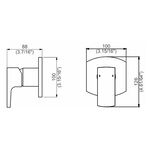 Misturador Monocomando para Chuveiro Gallant Perflex