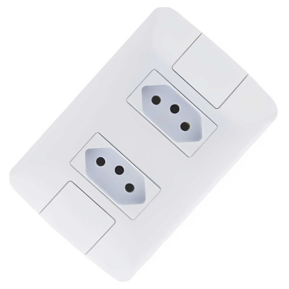 Conjunto 4x2 com 2 Tomadas 2P+T 10A/250V Branco Aria Tramontina
