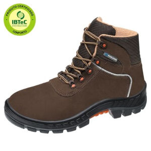 Botina de Segurança em Couro Nobuck Premier Marluvas Marrom