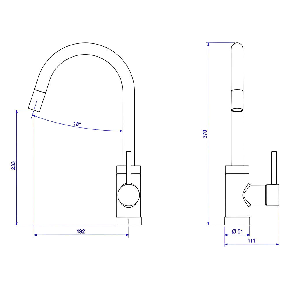 Misturador Monocomando de Mesa para Cozinha Spin Motion Cromado Deca