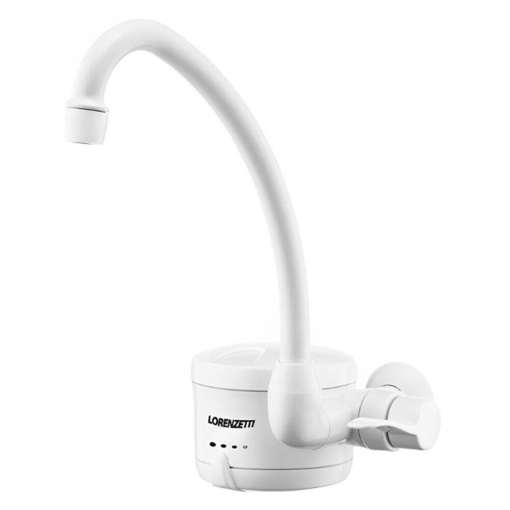 Torneira Elétrica para Cozinha de Parede Loren Easy 4800W 110V Branca Lorenzetti