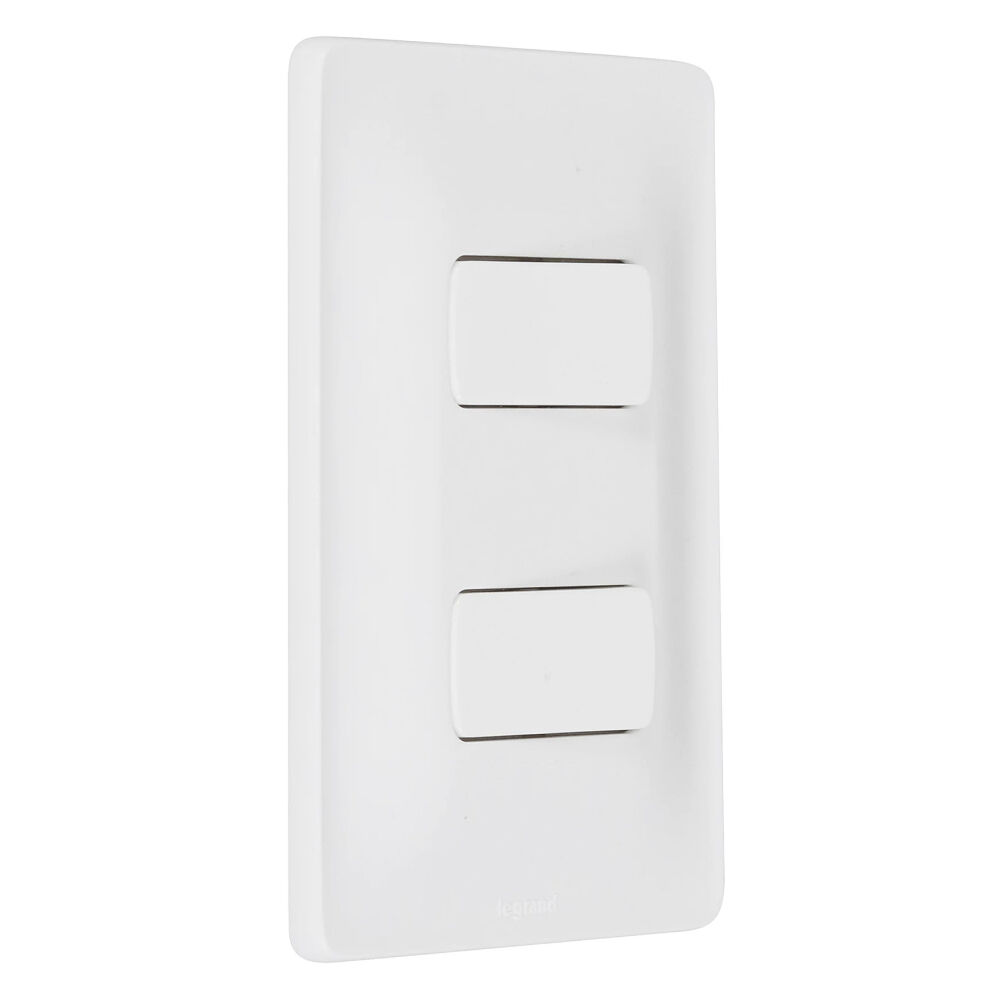 Interruptor Duplo Simples Zeffia 10A/250V Branco Legrand