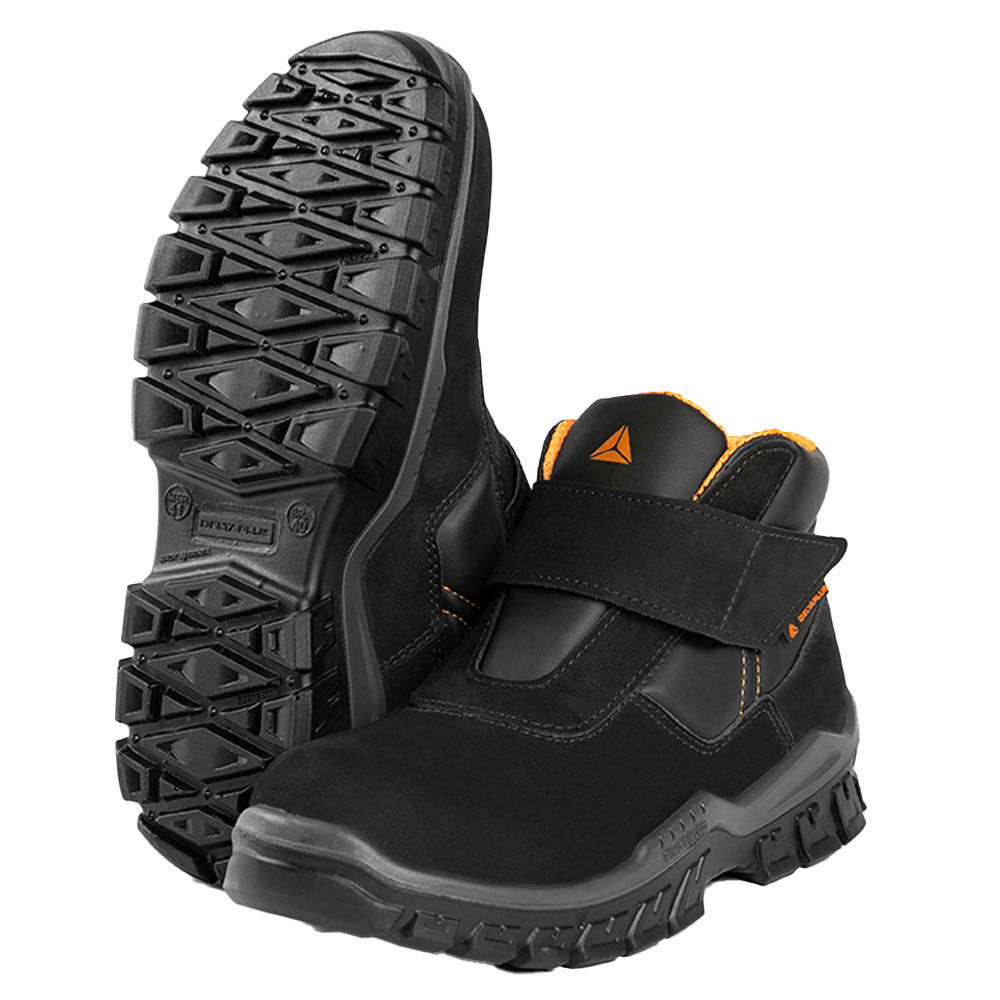 Botina de Segurança Macaé Antiderrapante Bico Composite com Velcro Deltaplus