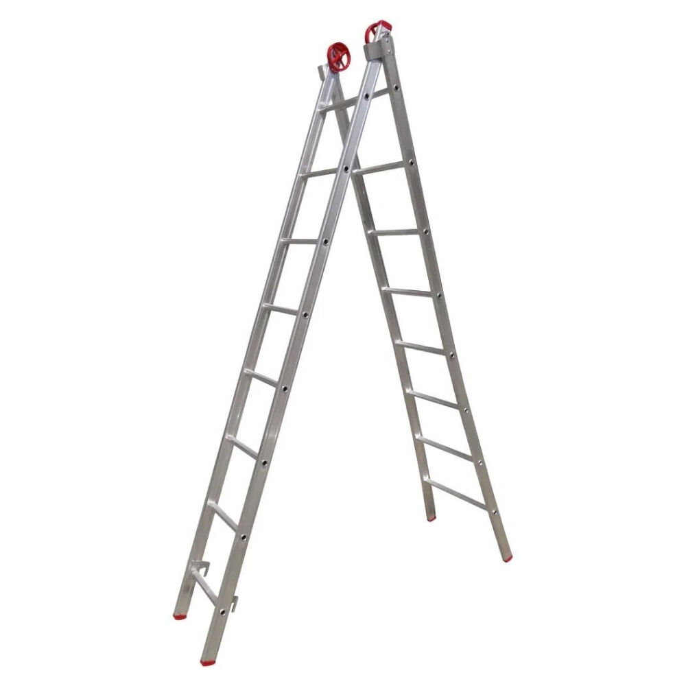 Escada Extensiva 2x8 em Alum&iacute;nio 16 Degraus Botafogo