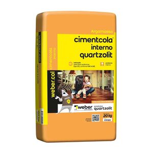 Argamassa ACI Uso Interno Cimentcola Cinza 20kg Quartzolit Argamassa ACI Uso Interno Cimentcola Cinza 20kg Quartzolit