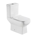 Kit Vaso Sanitário com Caixa Acoplada 3/6L Assento Sanitário e Itens de Instalação Paris Branco Addra