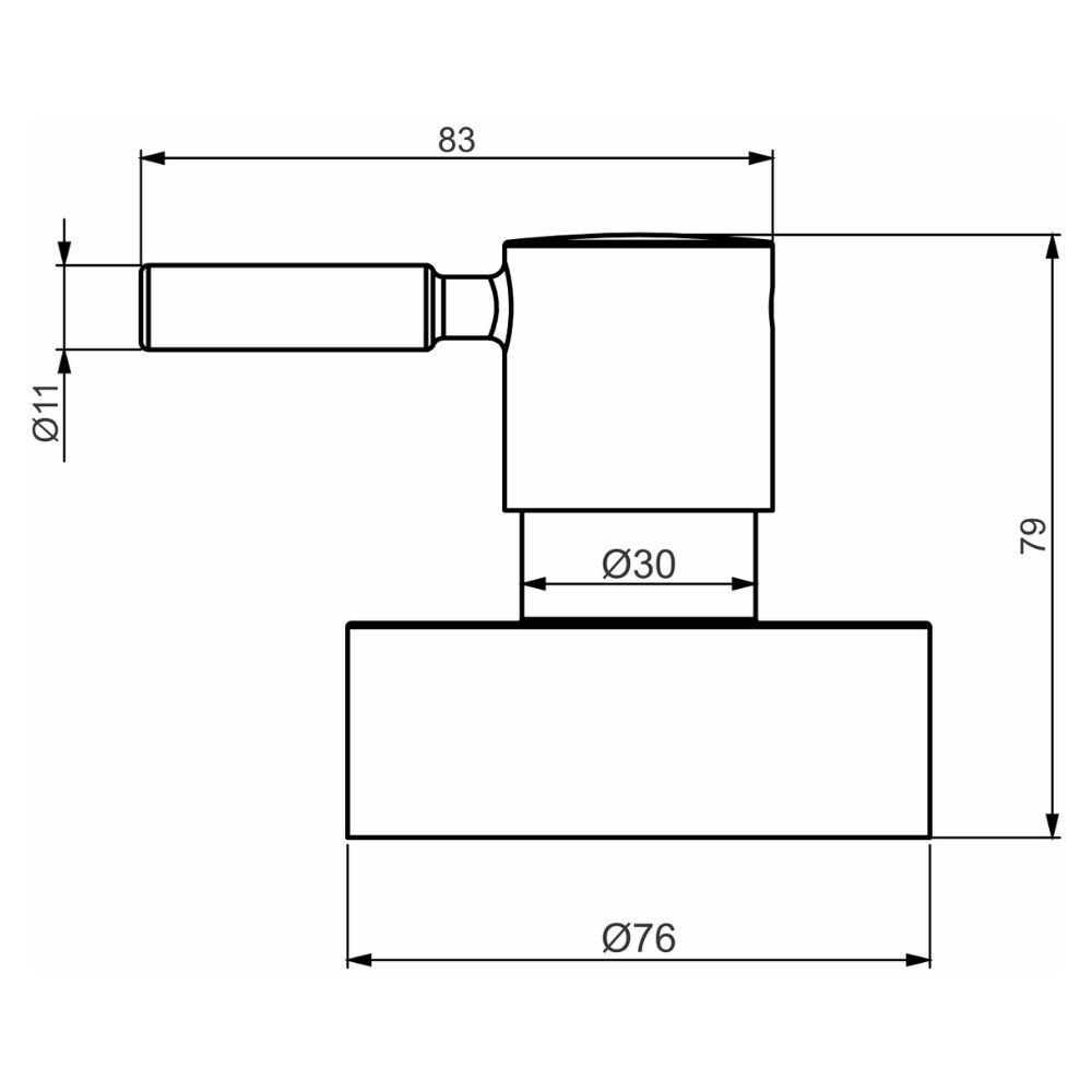 Acabamento Registro Base Fabrimar 1.1/4" e 1.1/2" (Grande) Slim Perflex