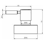 Acabamento Registro Base Fabrimar 1.1/4" e 1.1/2" (Grande) Slim Perflex