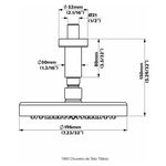 Chuveiro Ducha de Teto Titânio Perflex