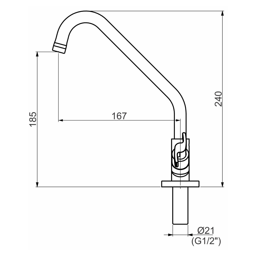 Torneira de Pia para Cozinha Única Perflex