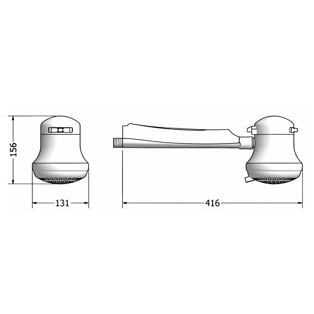 Chuveiro Lorenzetti Maxi Banho Elétrico 5500W 220V Branco