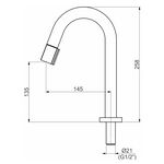 Torneira de Pia para Banheiro Rosé Fosco Color Open Perflex