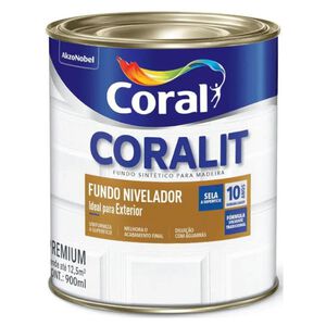 Fundo Sintético Nivelador para Madeira Branco 900ml Coral Fundo Sintético Nivelador para Madeira Branco 900ml Coral