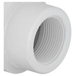 Luva de Redução Roscável 3/4" x 1/2" Branco Tigre