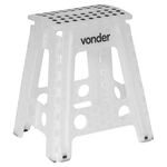 Banqueta Plástica Dobrável 450mm Branca Vonder