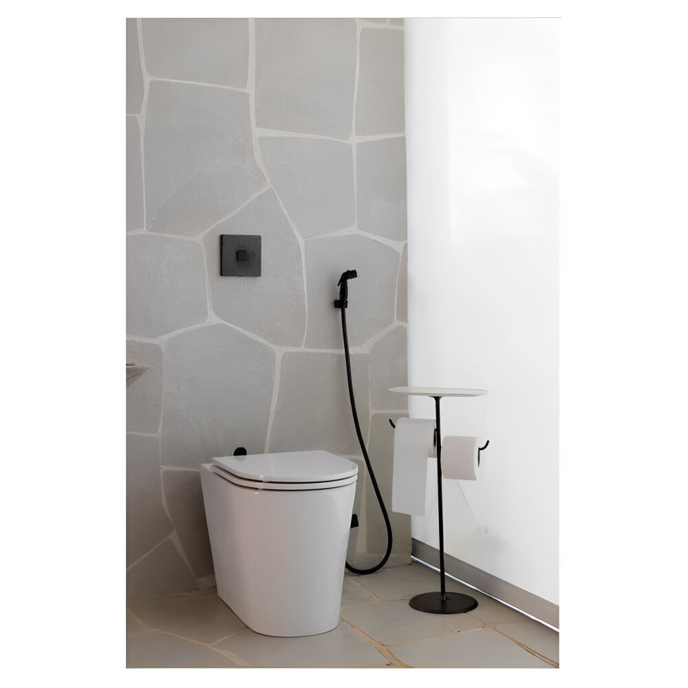 Ducha Higiênica com Registro e Derivação Cubo Black Matte Deca