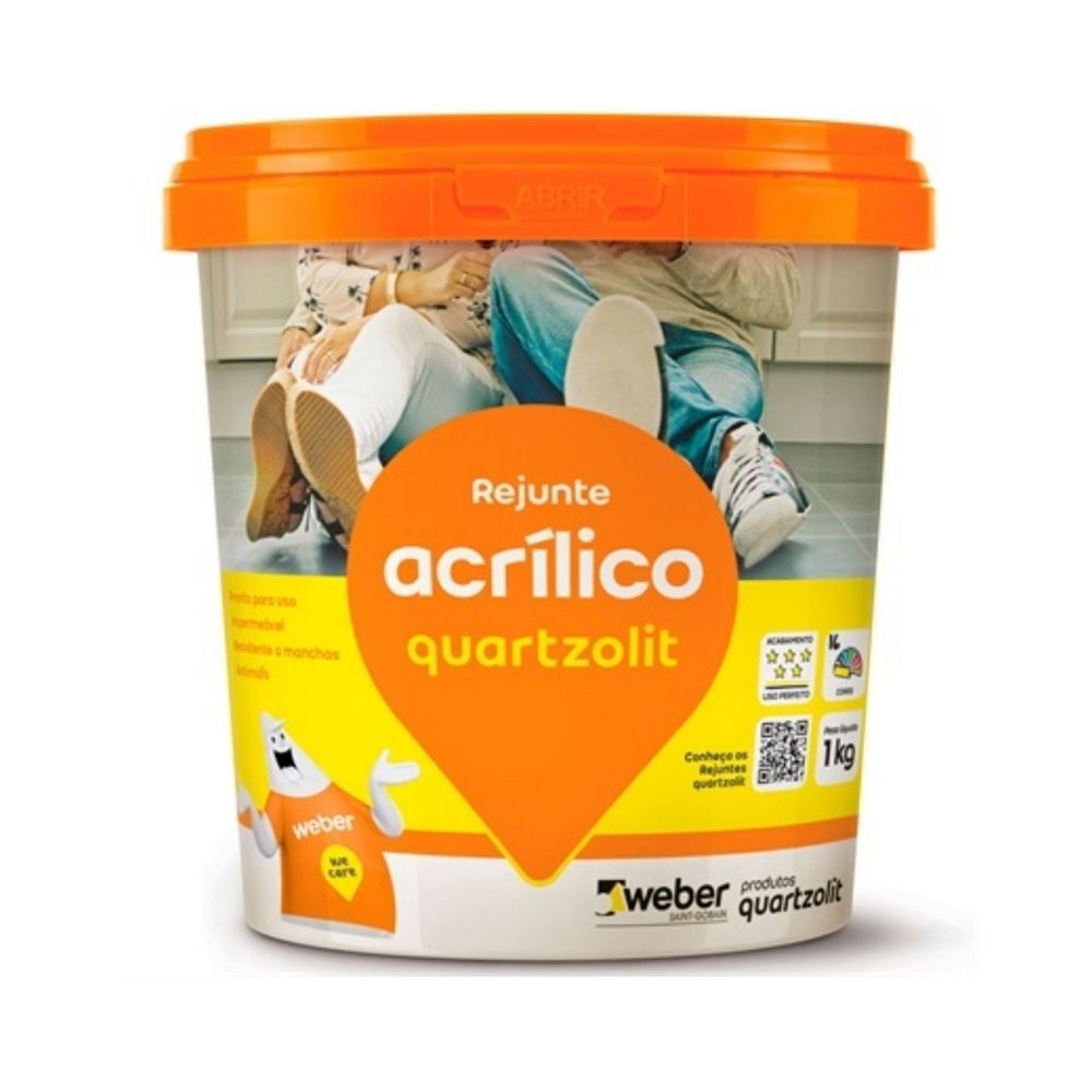 Rejunte Acrílico Marrom Tabaco 1kg Quartzolit