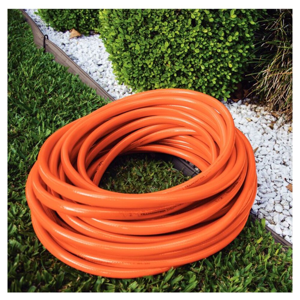 Mangueira para Jardim 1/2" PVC 3 Camadas Laranja 200m Tramontina