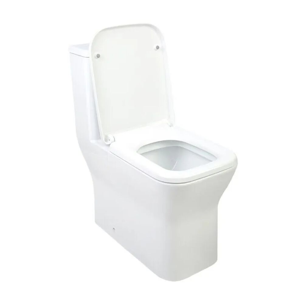 Kit Vaso Sanitário Monobloco 3/6L com Assento Sanitário e Itens de Instalação Londres Branco Addra