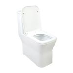 Kit Vaso Sanitário Monobloco 3/6L com Assento Sanitário e Itens de Instalação Londres Branco Addra