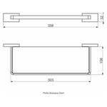 Porta Shampoo Color Dom Dourado Fosco Perflex