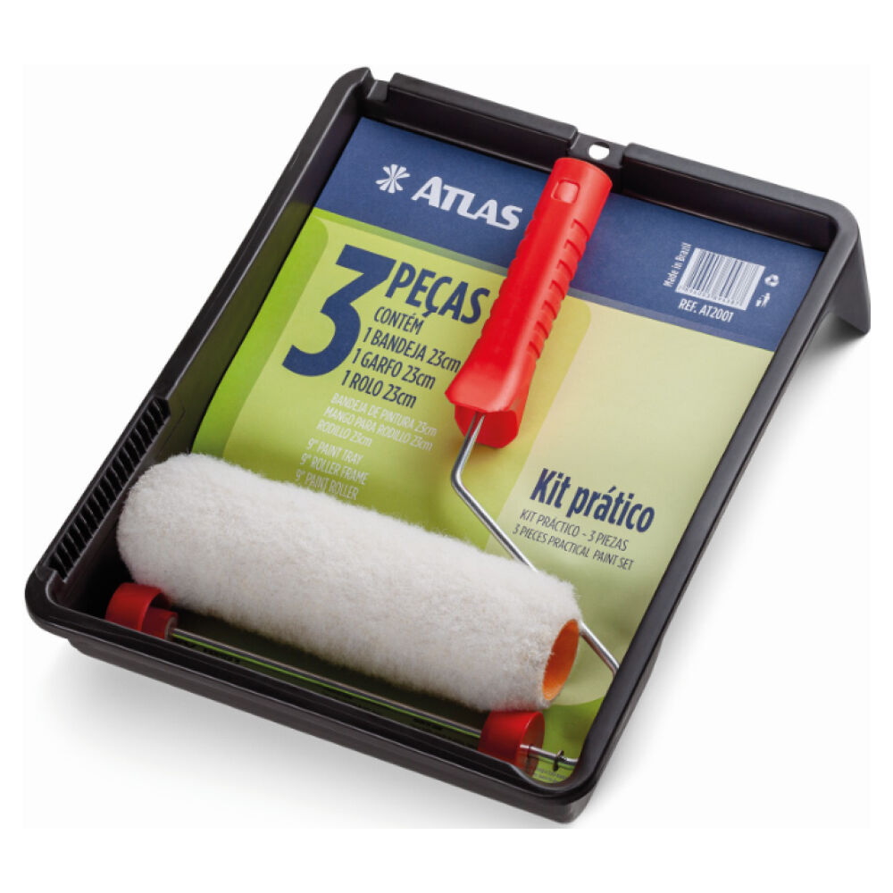 Kit para Pintura Prático 3 Peças Atlas