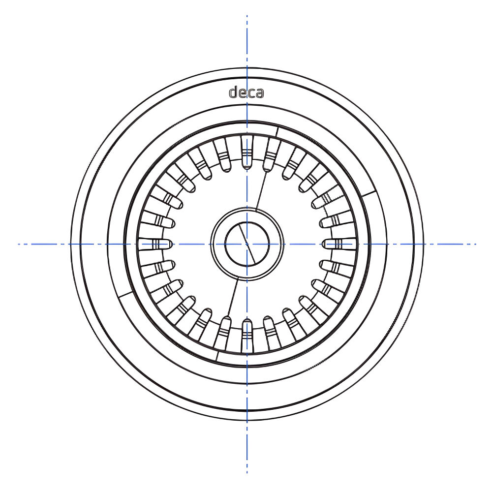 Válvula de Escoamento para Pia de Cozinha Cromado 3.1/2" Deca