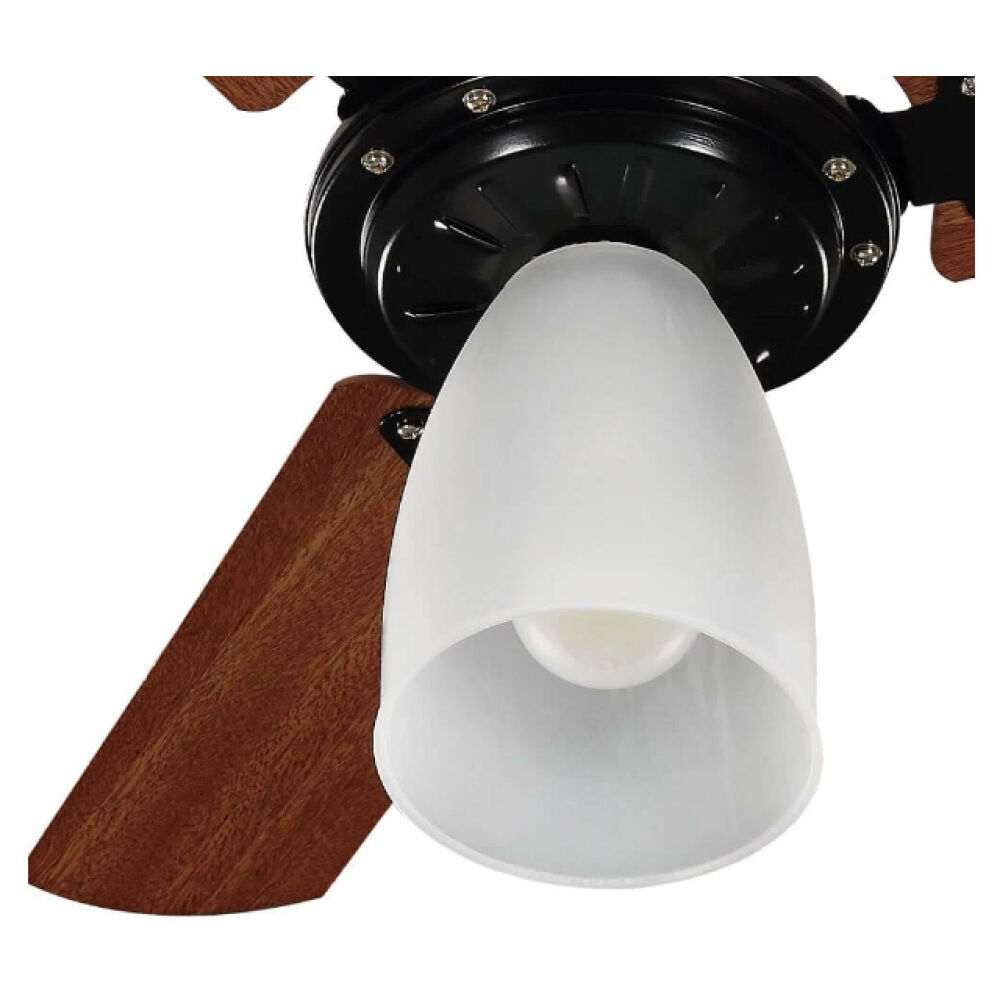 Ventilador de Teto Marbela New 3 Pás Mogno/Preto Tron