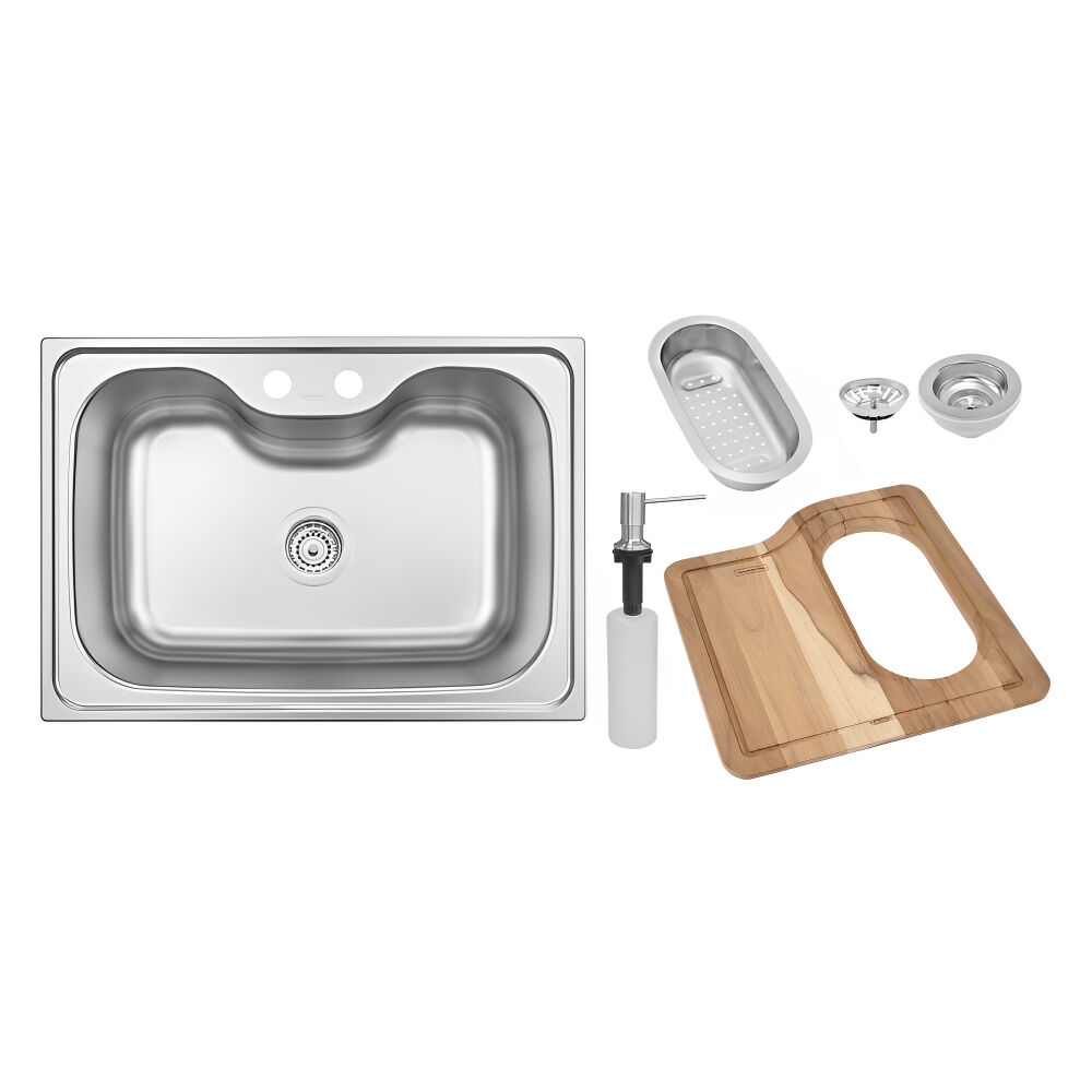 Cuba de Sobrepor Morgana Inox com Acessórios 69 x 49 Tramontina