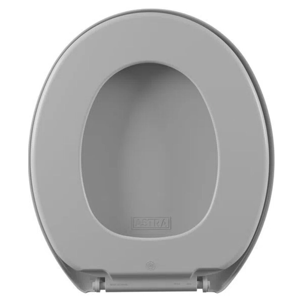Assento Sanit&aacute;rio Soft Oval Cinza Claro Astra