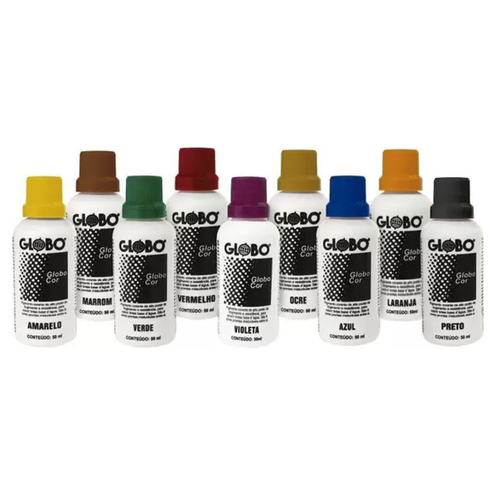 Corante Líquido Bisnaga para Tinta 50ml Globo