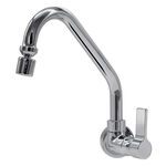 Torneira de Parede para Cozinha com Arejador Móvel C34 Cromada Metalplas