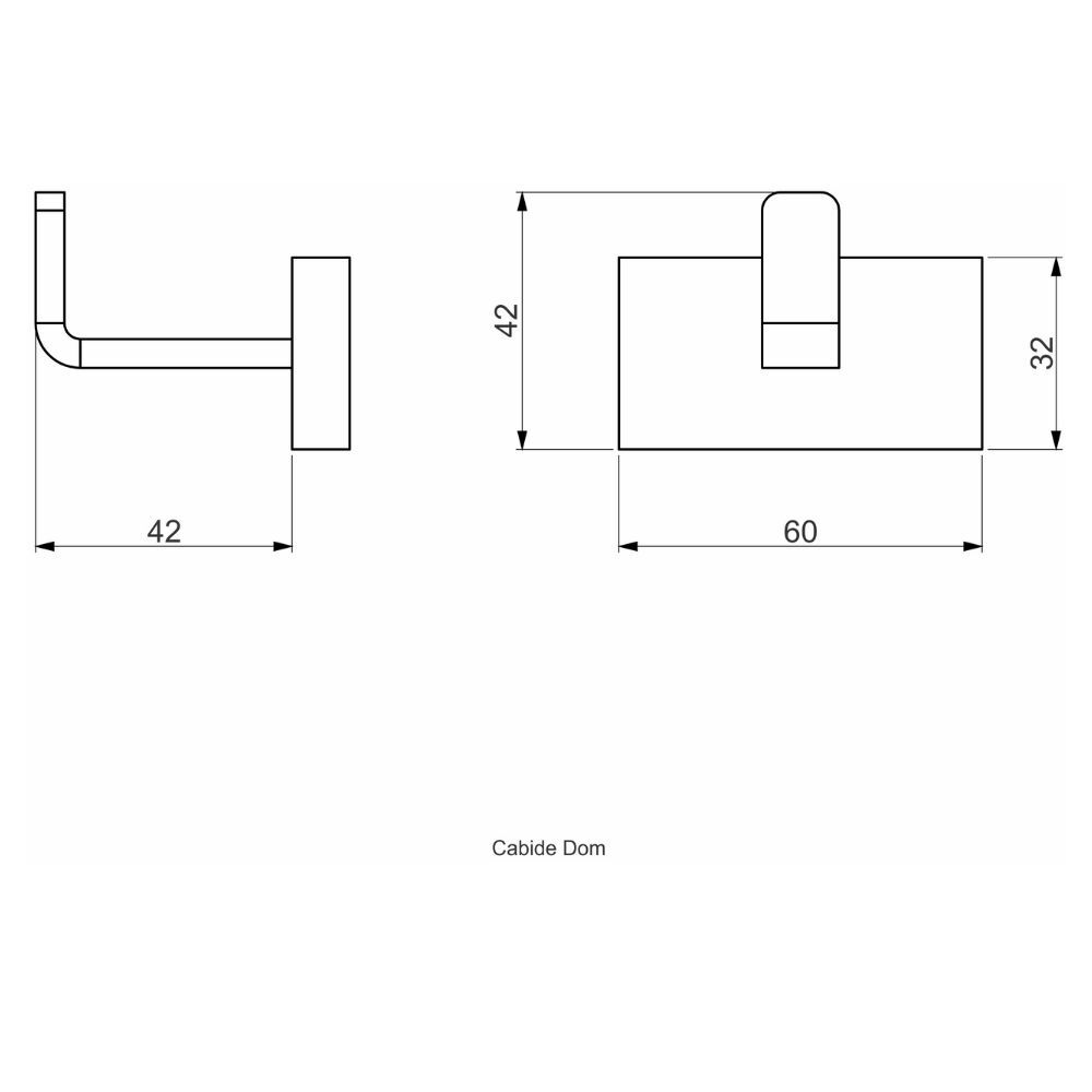 Cabide Color Dom Preto Fosco Perflex