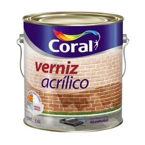 Verniz Acrílico 3,6L Incolor Coral Verniz Acrílico 3,6L Incolor Coral