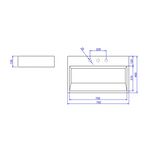 Cuba de Apoio Retangular com Mesa e Válvula Oculta Deca