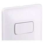 1 Interruptor Simples + 1 Tomada Zeffia 4x2 10A Branco Pial