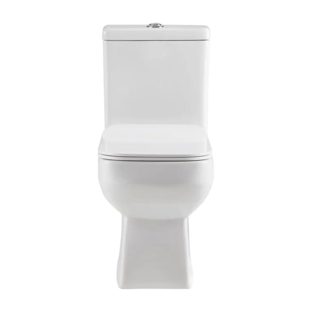 Kit Vaso Sanitário com Caixa Acoplada 3/6L Assento Sanitário e Itens de Instalação Paris Branco Addra